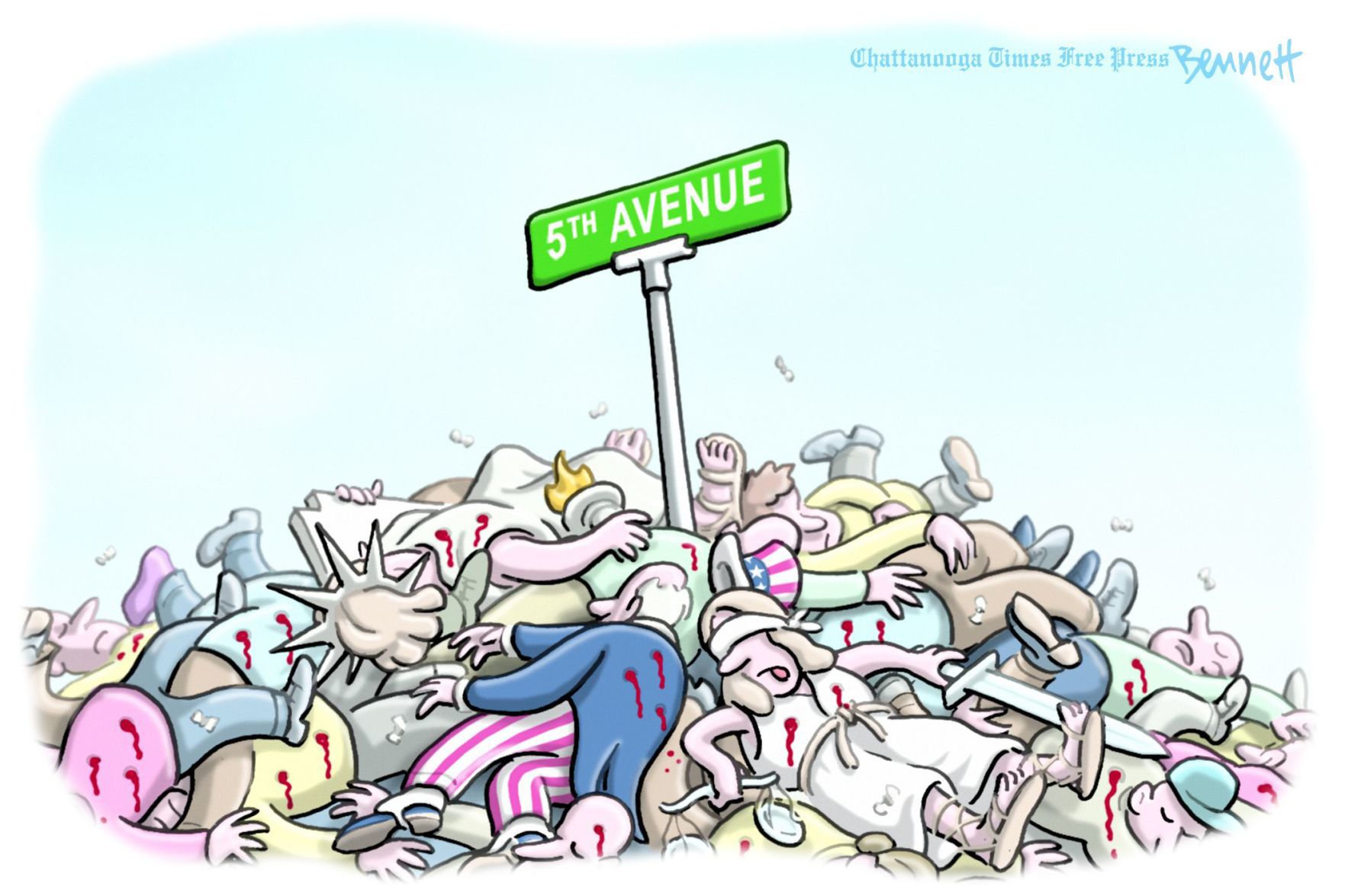 Bennett editorial cartoon